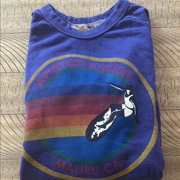 Made inβπΊπΈ Aviator Nation Surf ππ»ββοΈ π΄ Malibu Crew Sweatshirt. - Picture 4 of 17